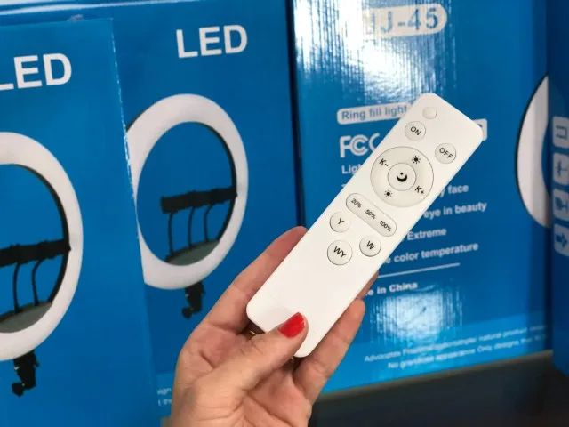 Ring Light Anel luz 18 polegadas LED toque Anel Luz com Suporte (45cm) - Foto 2