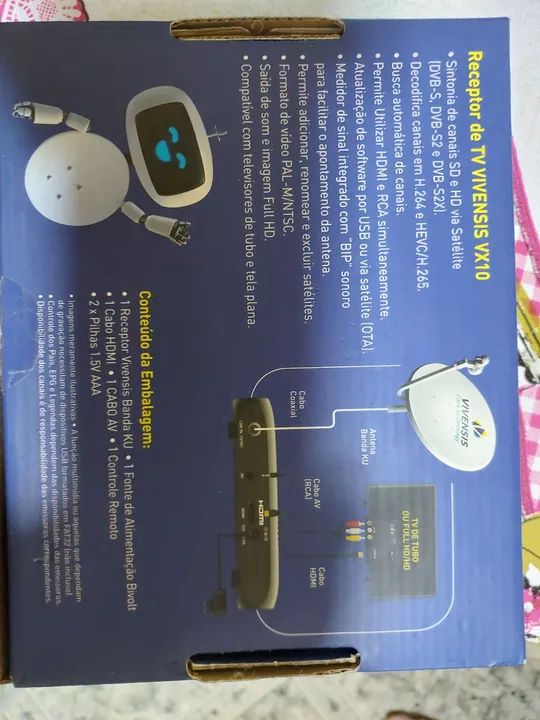 Receptor de TV Digital Via Satélite Vivensis VX 10 - Foto 2