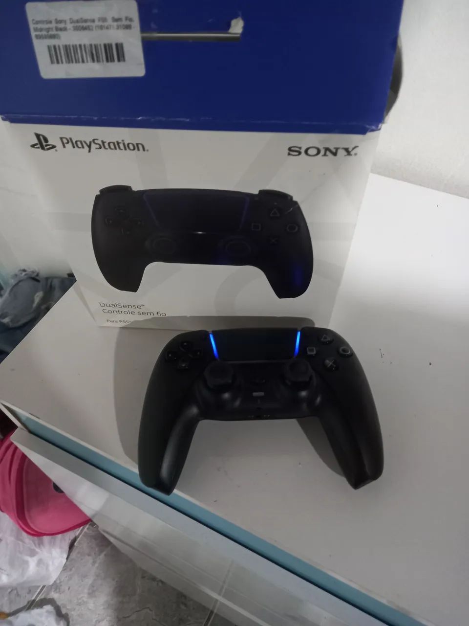 Controle Playstation 5 sem fio Dualsense Midnight Black.  - Foto 4