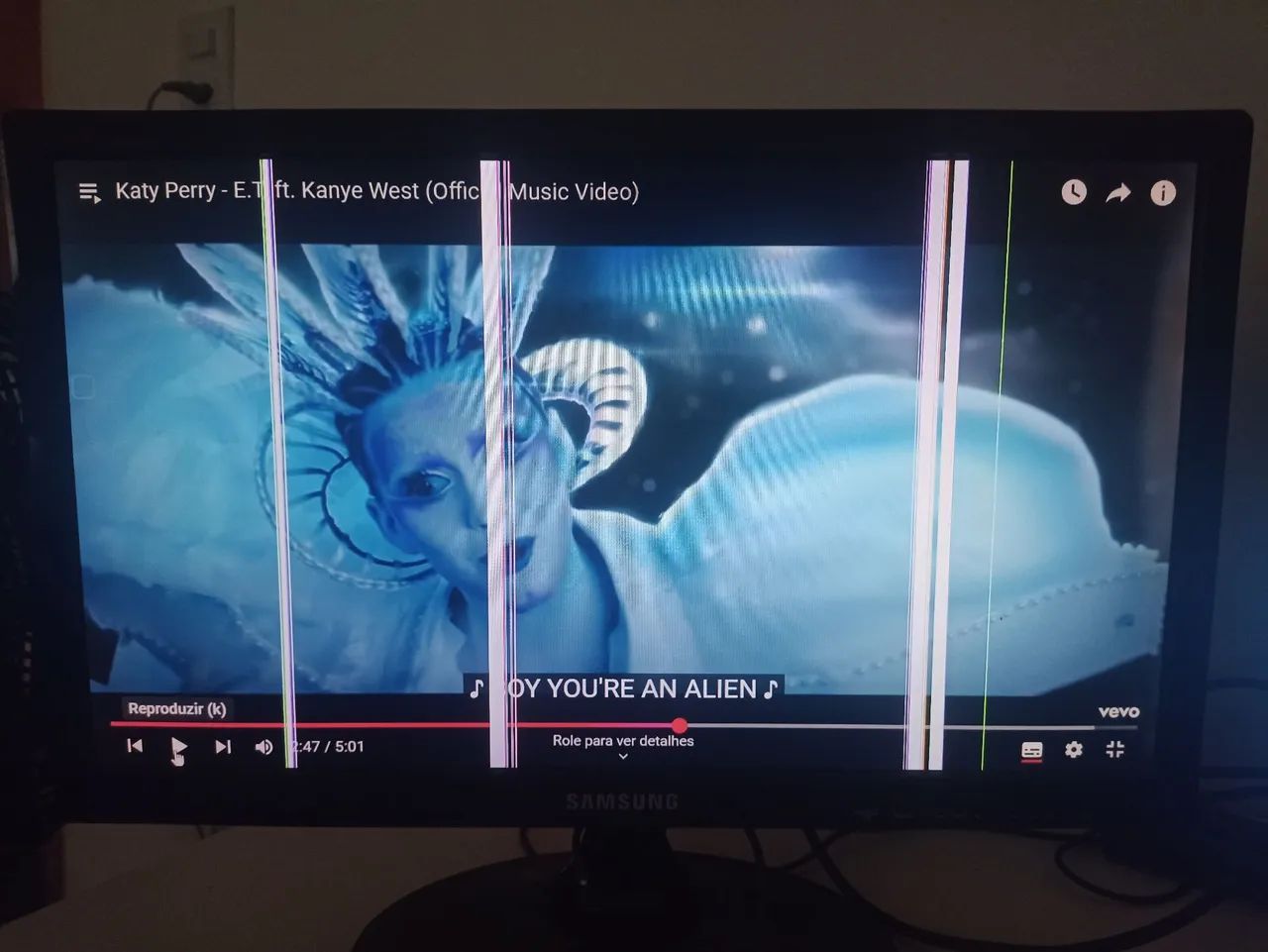 Monitor TV Samsung com defeito - Foto 3