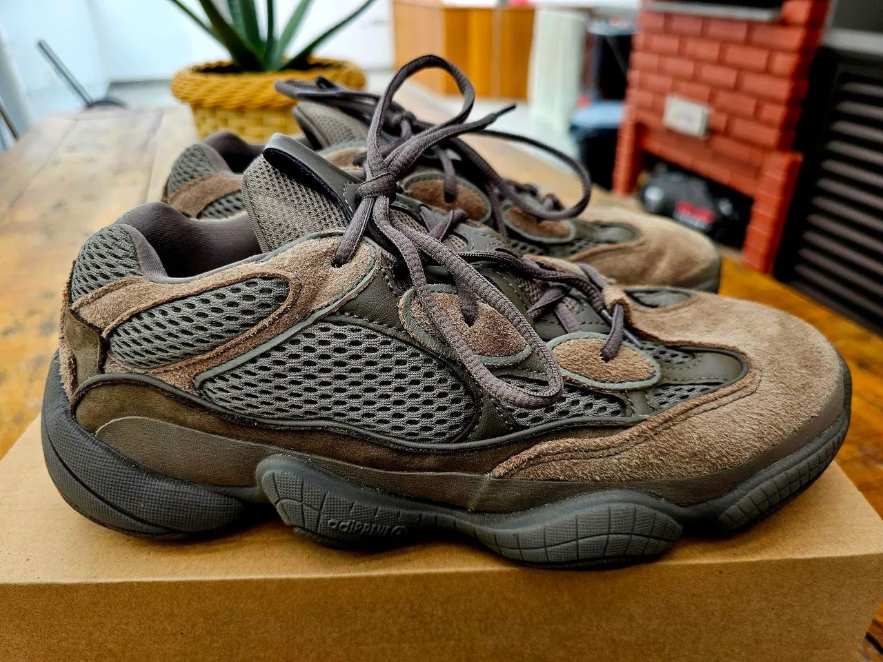 Tênis adidas yeezy 500 Clayton Brown n41BR Calçados Jardim Las