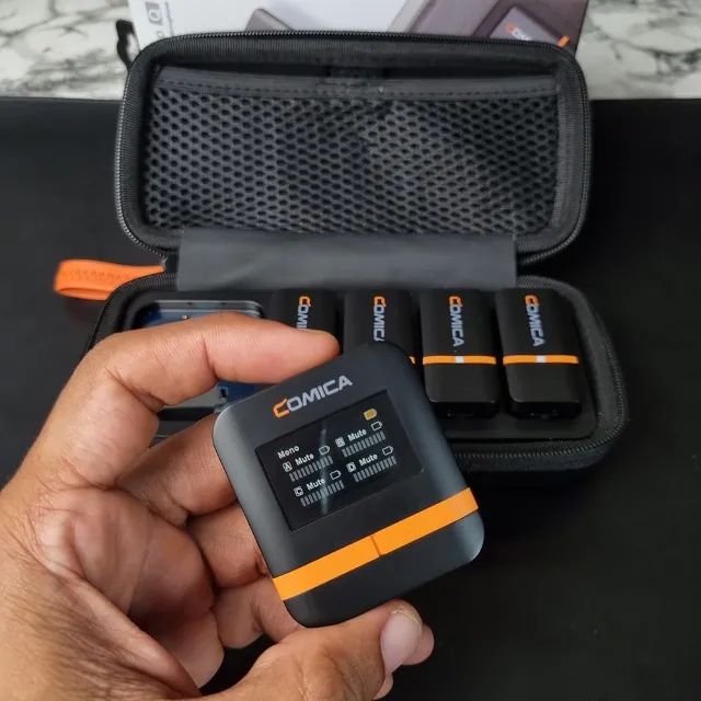 Microfone de Lapela Quádruplo Sem Fio - Comica Vimo Q