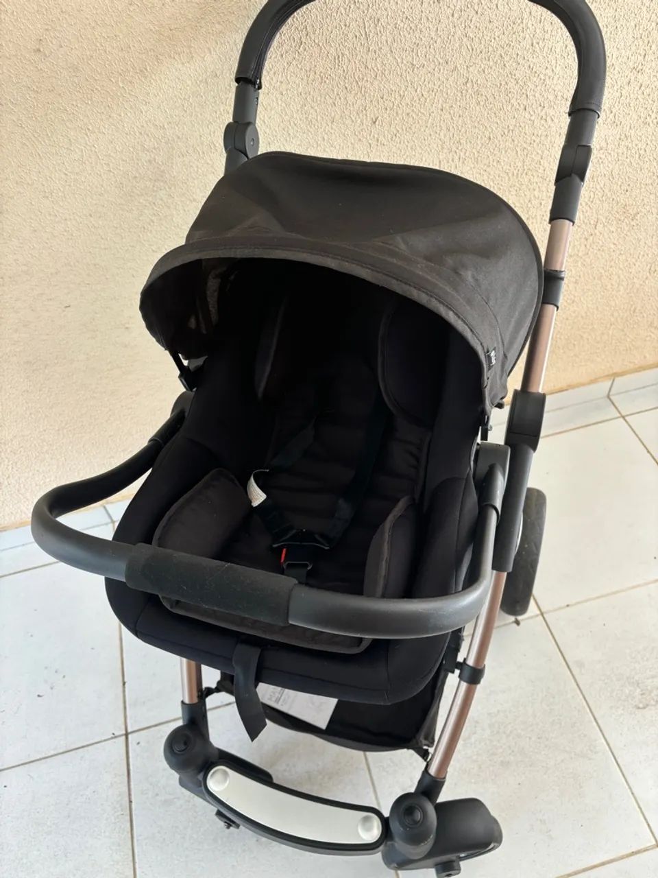 Carrinho de Bebê Europeu 3 em 1 - Moisés berço + conforto - Foto 3