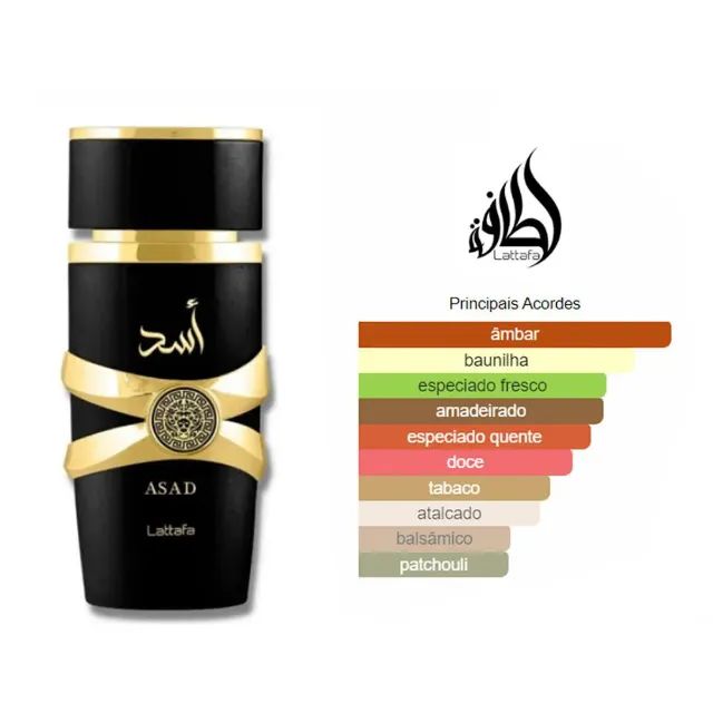 Asad Lattafa Eau De Parfum 100ml - Foto 3