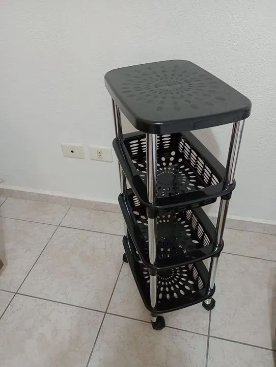 Fruteira Carrinho de 4 andares para cozinha - Foto 3
