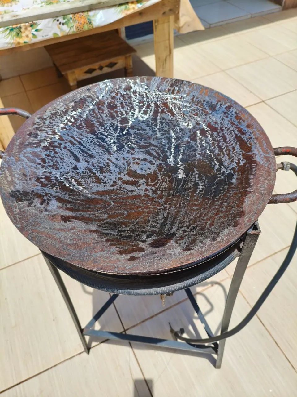 Fogareiro com disco de arado 