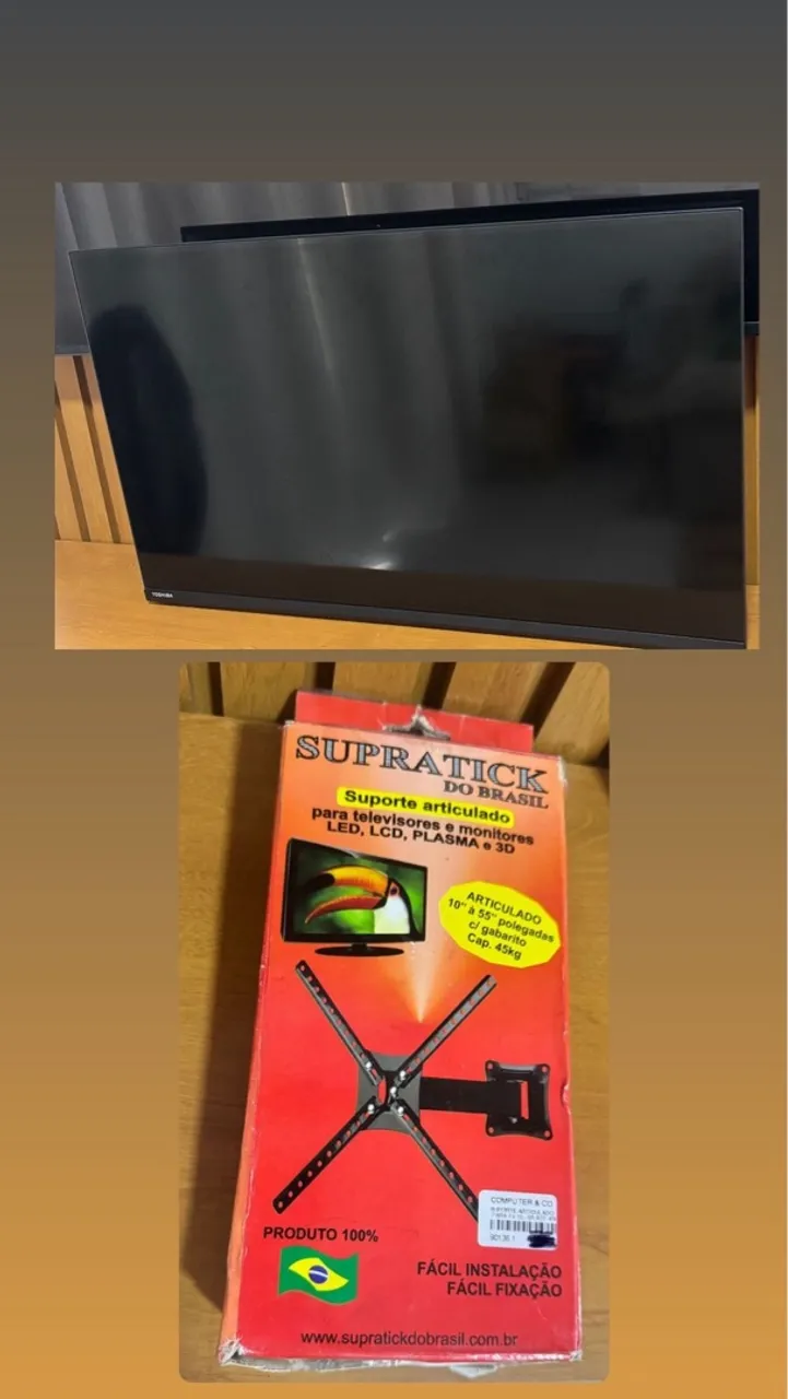 TV Smart Toshiba + Suporte Articulado