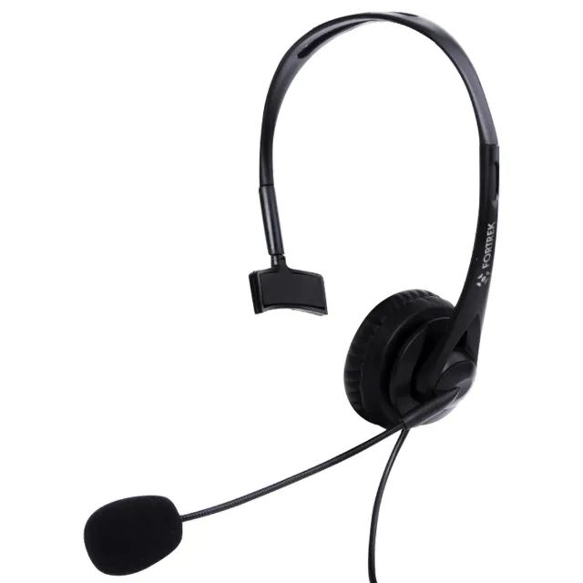 Headset Office FK731A USB Preto Fortrek - Conforto e Qualidade -Loja Coimbra Computadores 