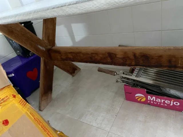 Mesa de vidro e pés de madeira - Foto 5