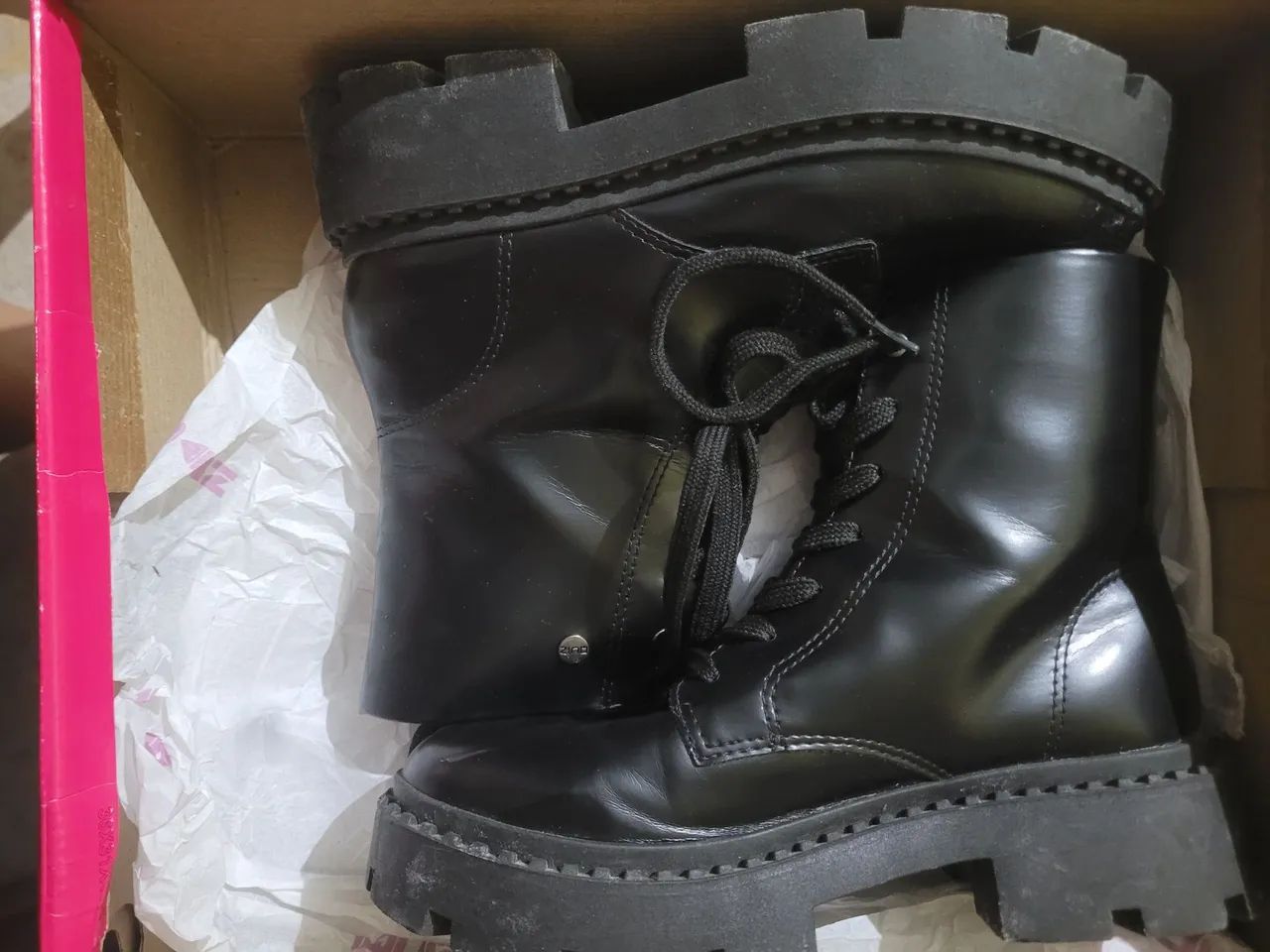 Botas Coturno Femininas Preta