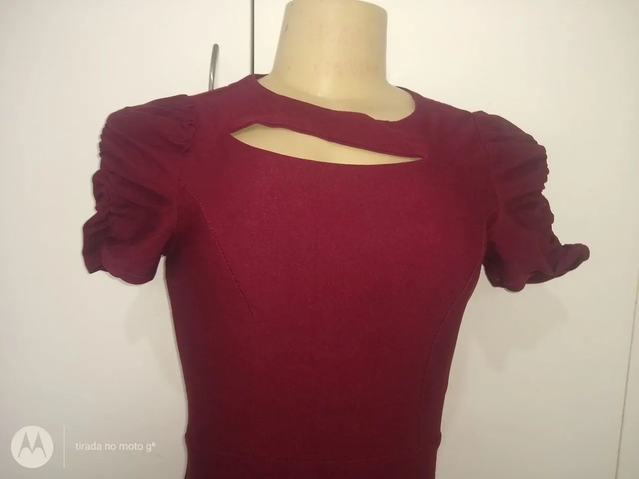 Vestido marsala elegante - Foto 3
