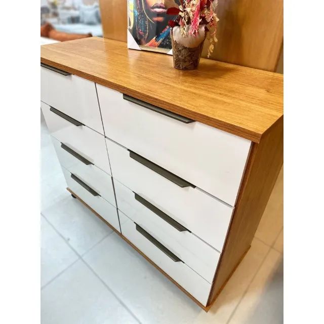Cômoda Athenas Cedro/Areia - Foto 2