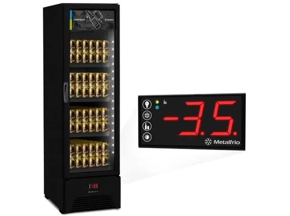 CERVEJEIRA SLIM PORTA DE VIDRO  - Foto 2