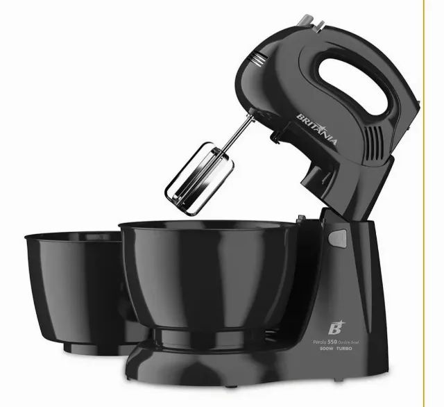 Batedeira pérola 550 turbo, 500w potencia - novo