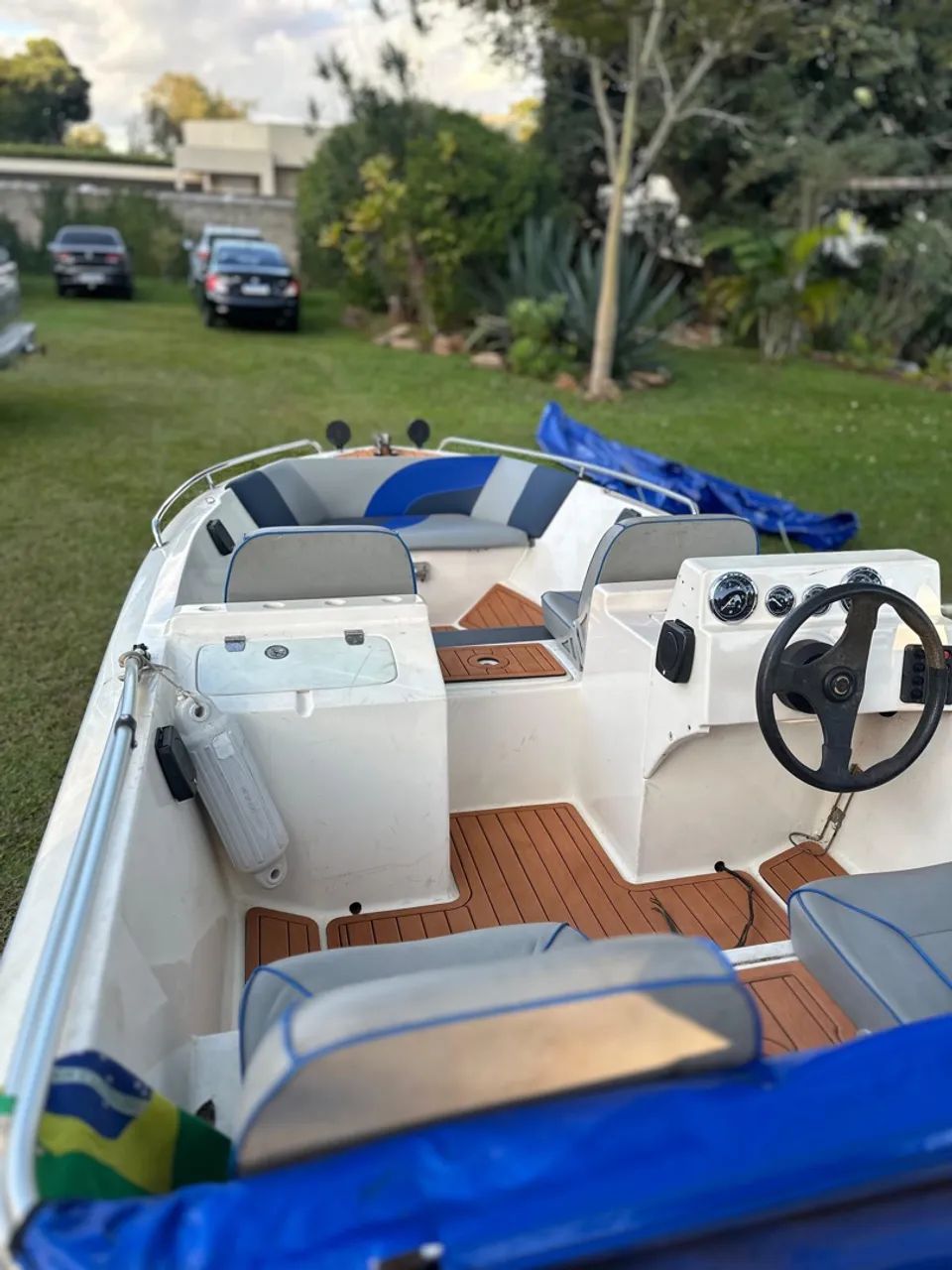 Lancha com motor novo - Foto 6