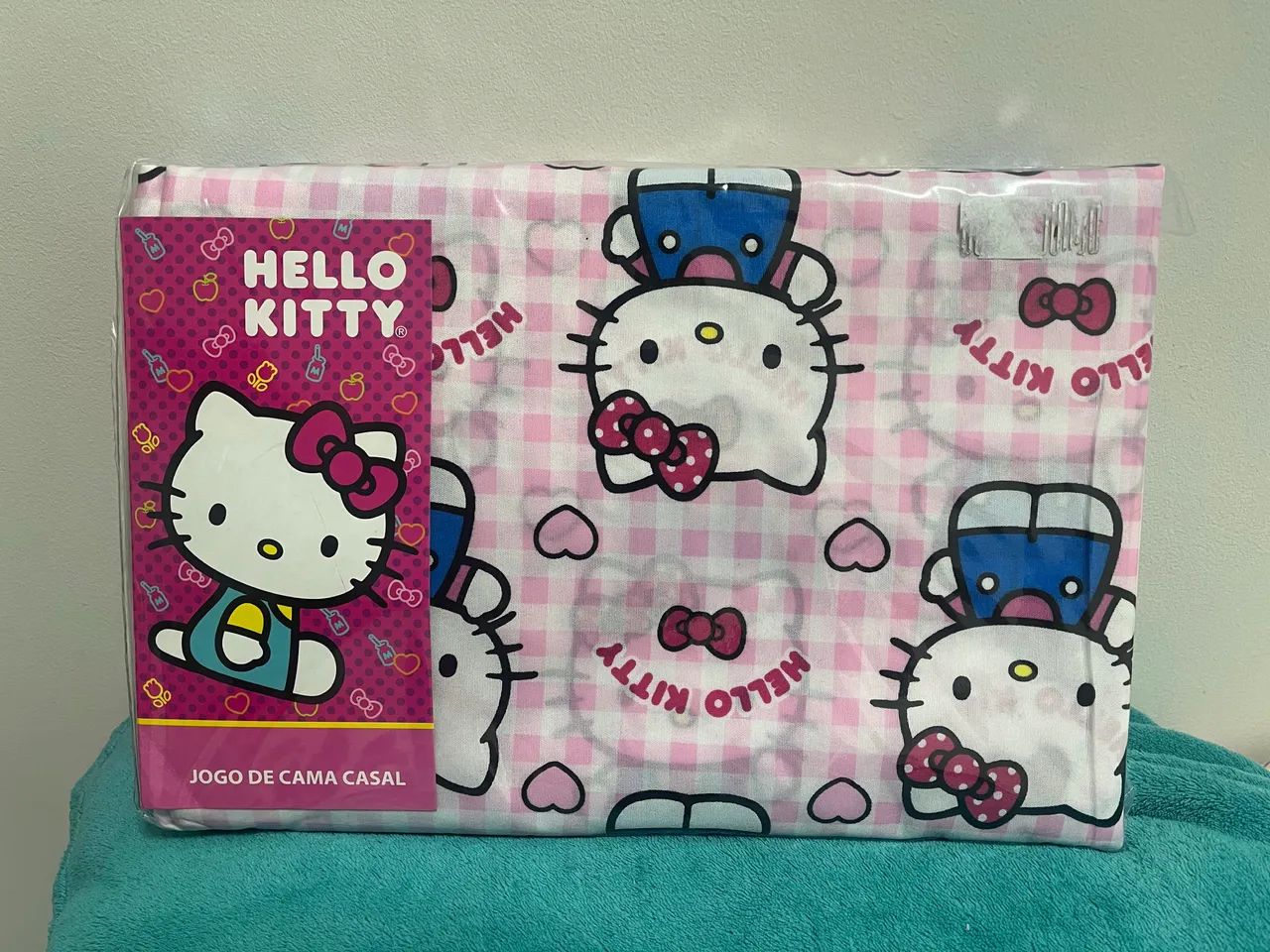 Lençol de casal Hello Kitty