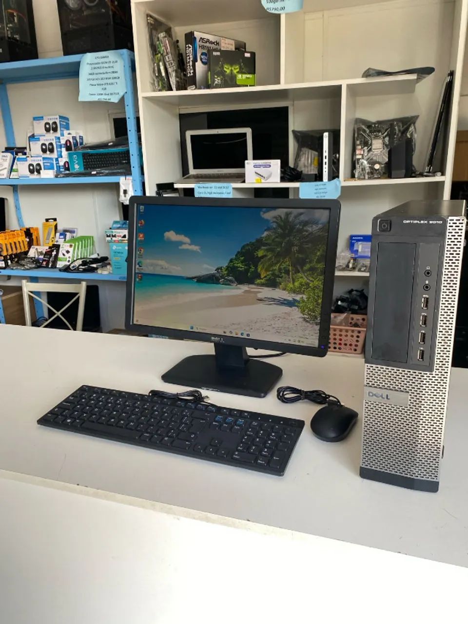 computador completo del 9010 core i5 3ªger/8gb mem/500gb+240gb ssd/tela 19 pol garantia nf - Foto 4