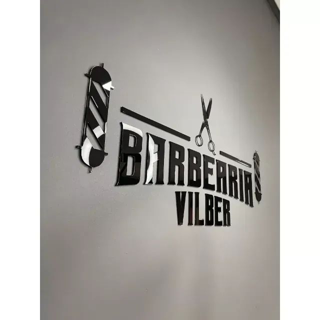 Letreiro 1 metro em Acrílico Preto Personalizado
