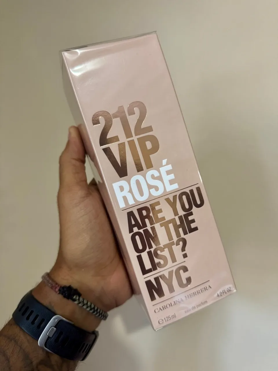 Perfume 212 VIP Rosé Carolina Herrera - 125ml original lacrado adipec