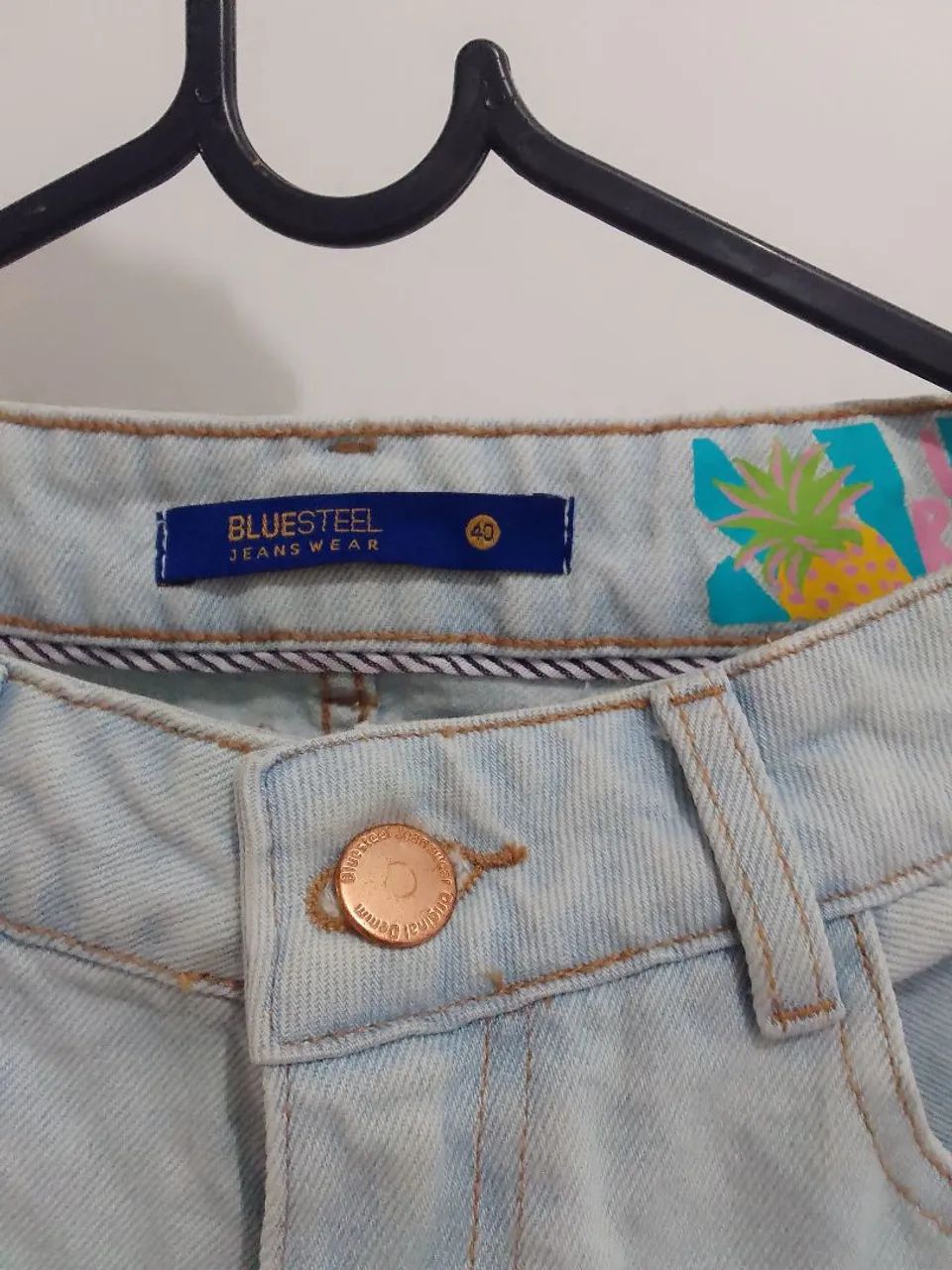 Calça Jeans Azul Clara Wide Leg  - Foto 3