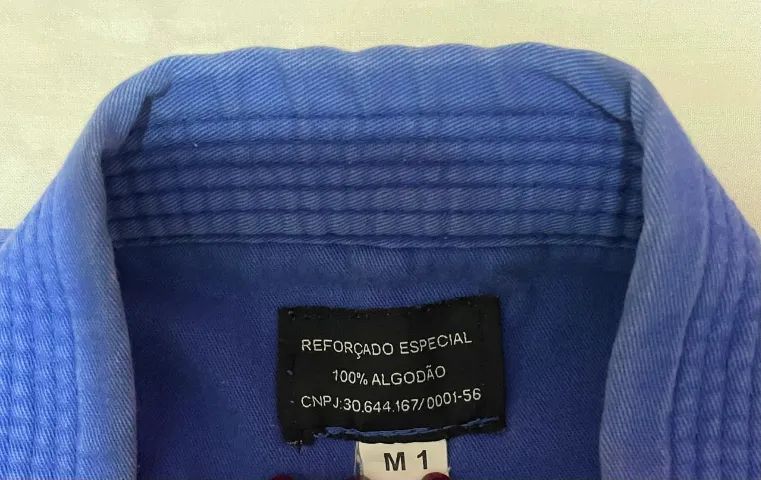 Kimono infantil azul completo Sheishin Tam M1 com faixa branca - Foto 2