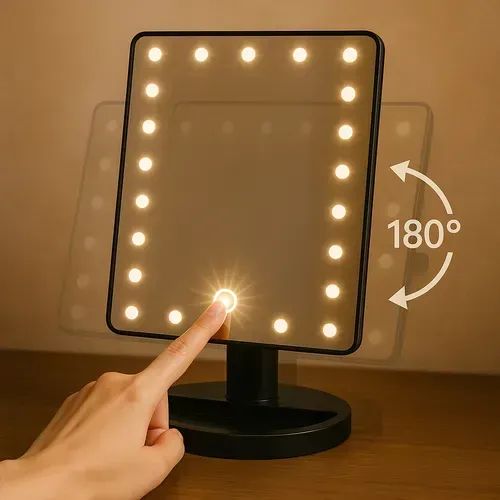 Espelho de Mesa com 16 LEDS para Maquiagem - Foto 5