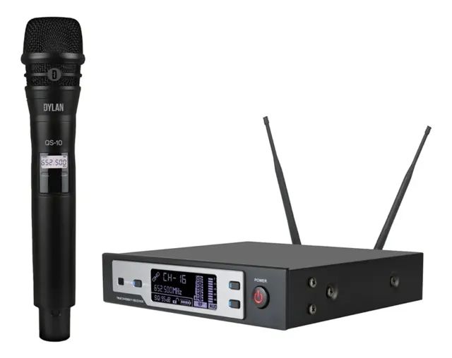 Microfone Sem Fio Dylan QS-10 Cor Preto - Foto 2