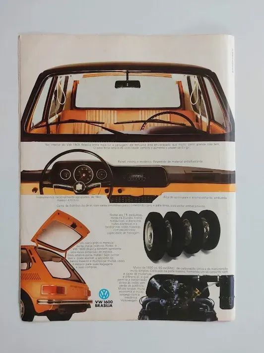 VW Brasília 1973 - Encarte Folder Catálogo Propaganda - Foto 2