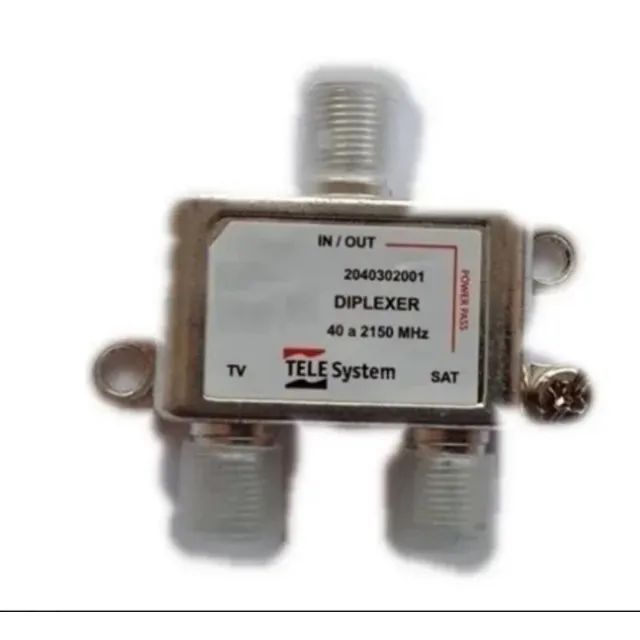 Diplexer Misturador separador de sinal UHF VHF CATV / SAT