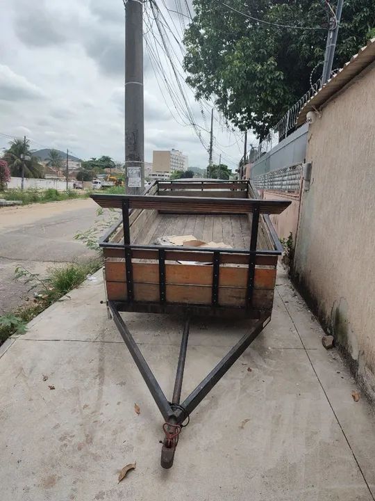 Carreta de madeira para transportar cargas 3x1,60 - Foto 3