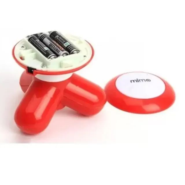 Mini Massageador Portátil A Pilha Ou USB Com 3 Pontos Relaxante - Foto 3