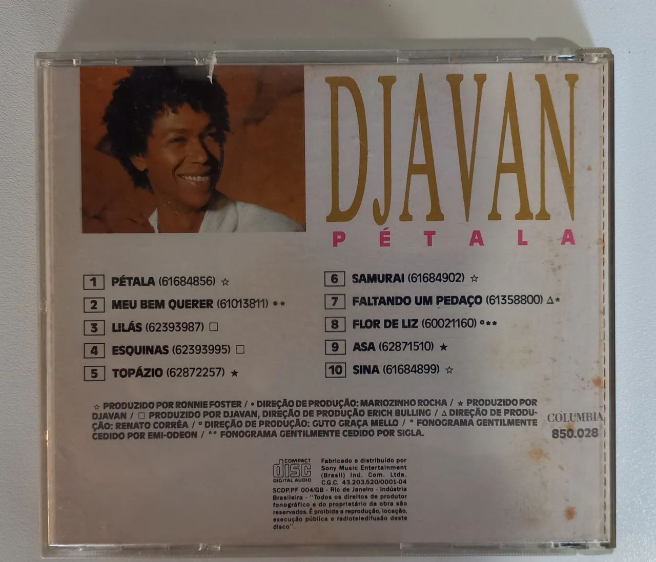 CD Djavan - Álbum Pétala  - Foto 3