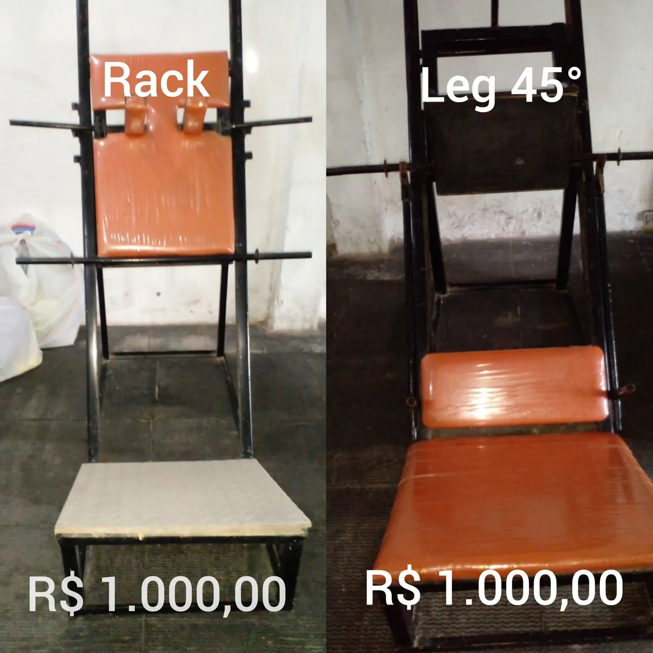 Aparelho de musculação para exercícios