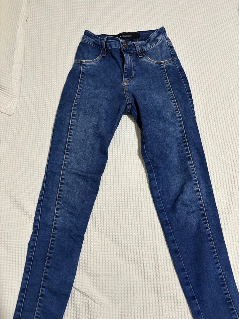 Calça Jeans Skinny Azul da Damyller