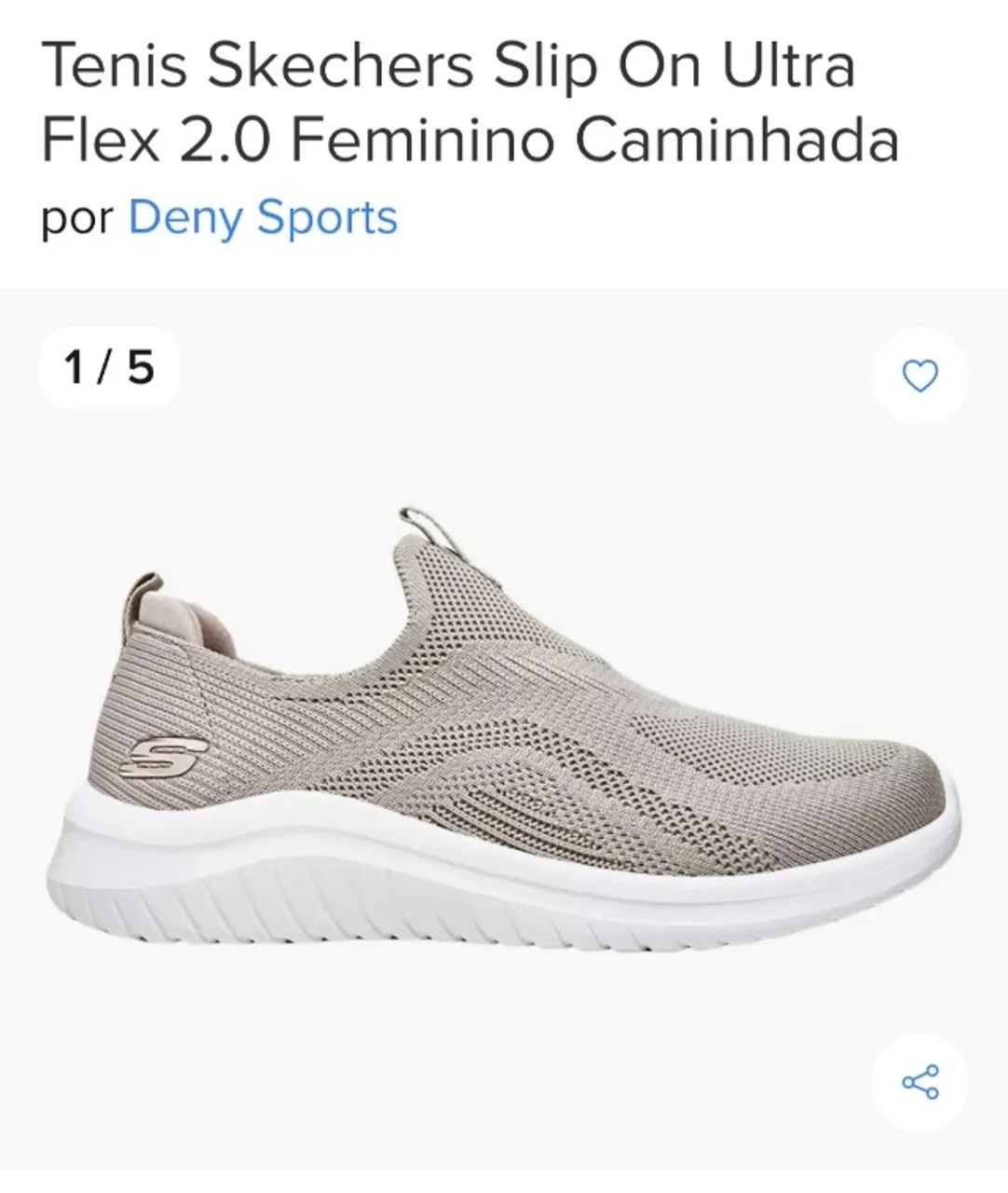 TÊNIS SKECHERS SLIP ON ULTRA FLEX 2.0 FEMININO