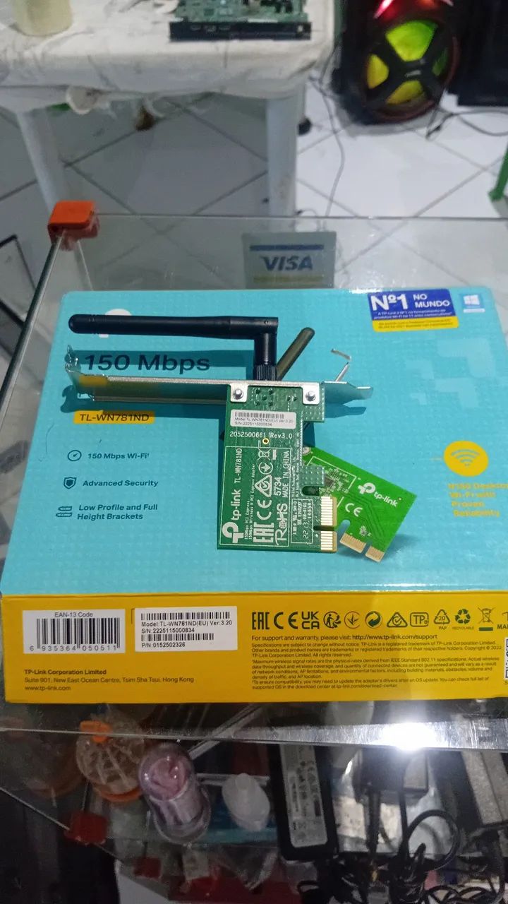 Placa de Rede PCI wifi TP-Link TL-WN781ND - Foto 2