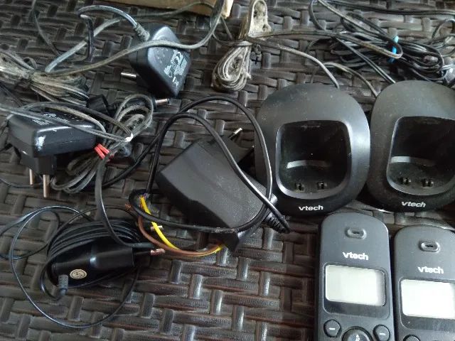 Lote 3 telefones sem fio + base VTech - Foto 3