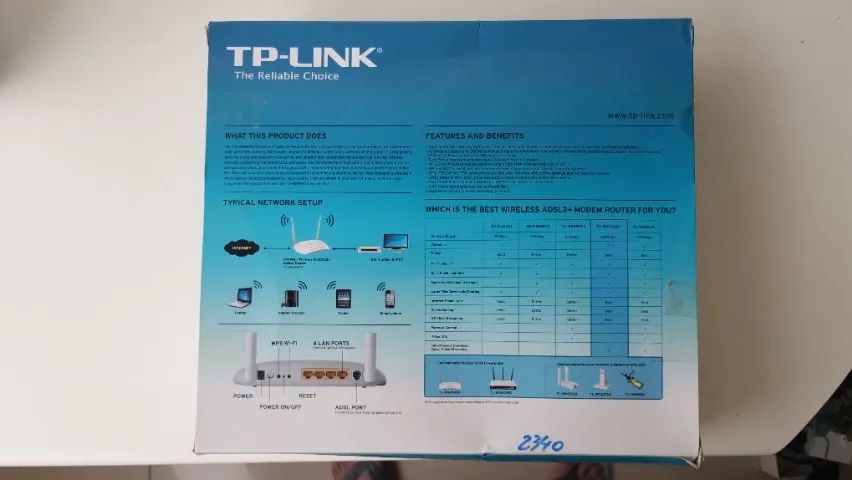 Wireless - G, Gateway residencial, novo Modem Router, TP-Link, wireless, novo Roteador de  - Foto 4