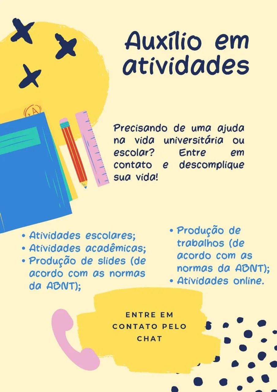 Auxílio em atividades.