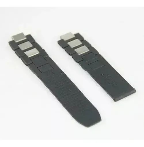 Pulseira P/ Cartier Chronoscaph 21 Borracha 20mm Preta - Foto 3