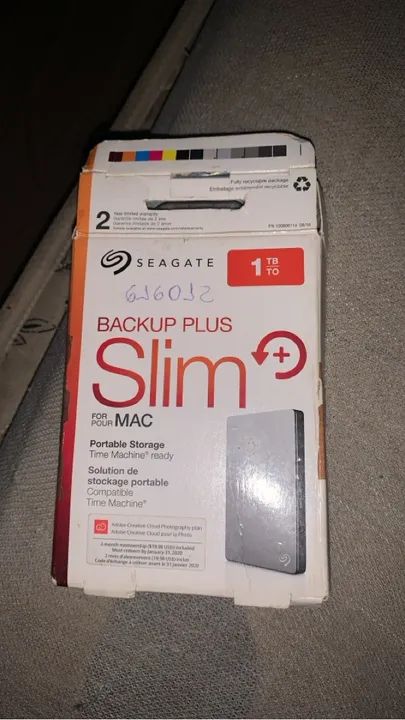 HD Externo Seagate Backup Plus Slim 1TB para Mac