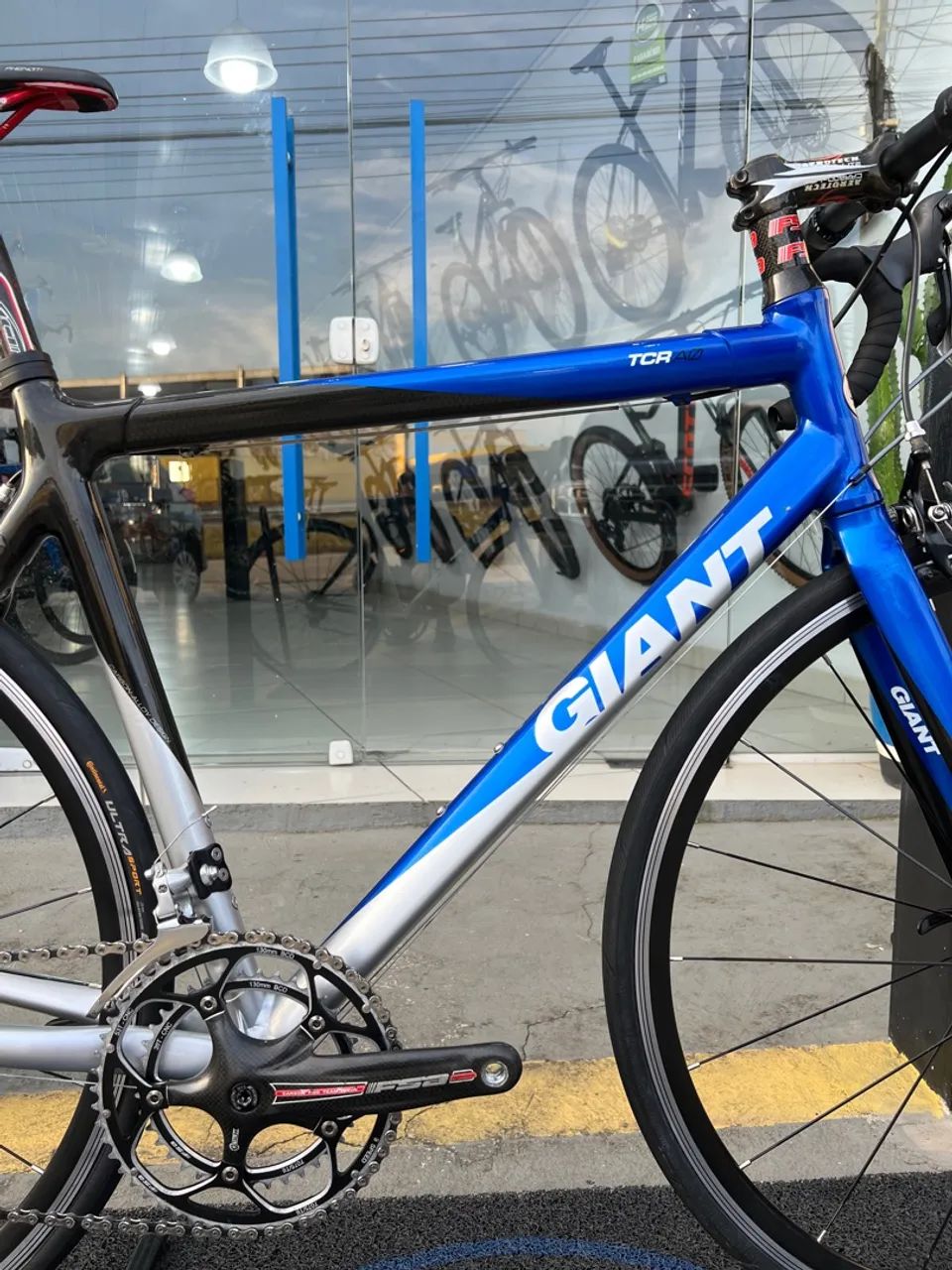 SPEED GIANT TCR M/L (54/56) - SHIMANO TIAGRA 2x9v - RODAS SHIMANO RS - MUITO NOVA - Foto 5