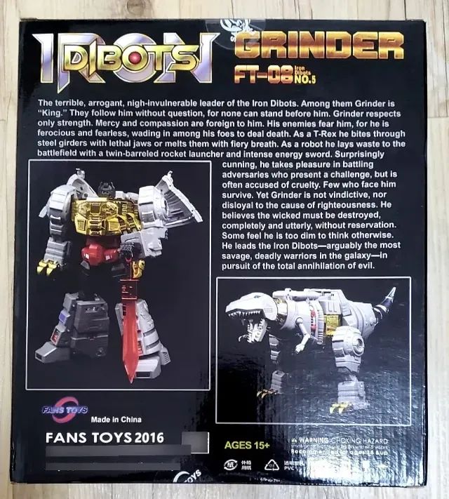 Transformers Mp Dinobots - Fans Toys - Grinder / Grimlock (Usado) - Foto 3