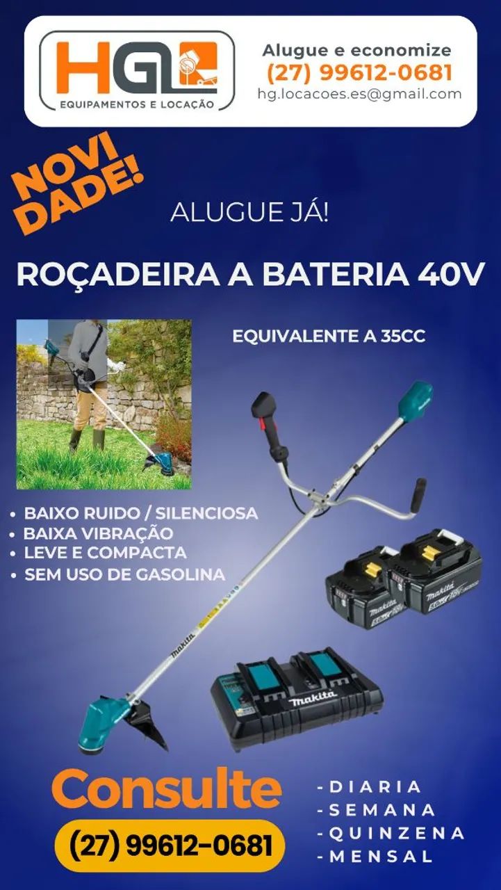 Roçadeira a bateria 35Cc