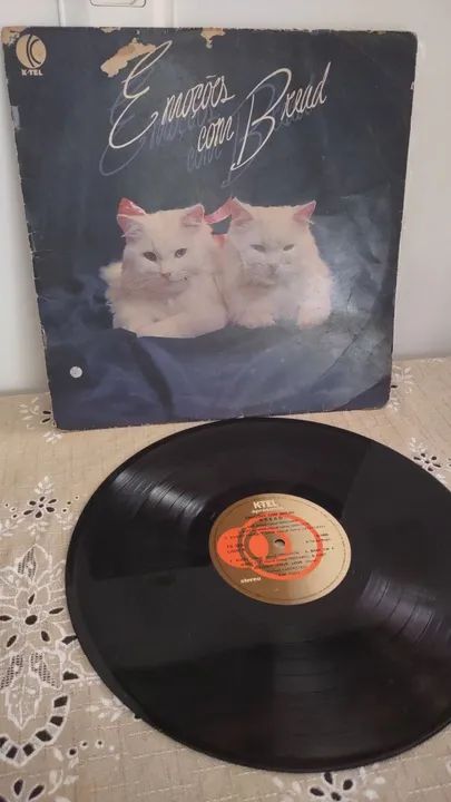 LP disco de vinil Emoções com Bread - "Disco dos Gatinhos"