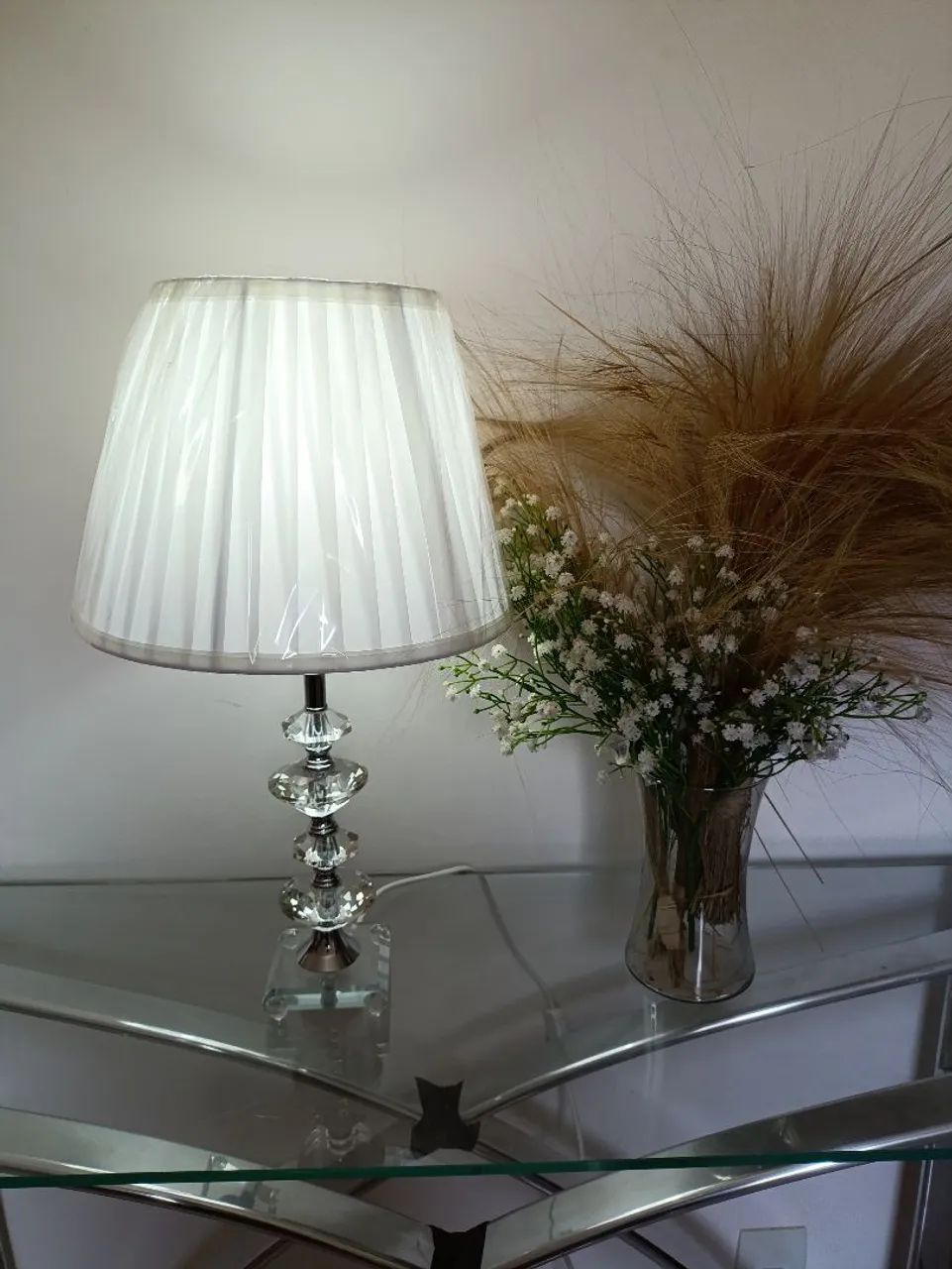 Luminária de Mesa de Cristal