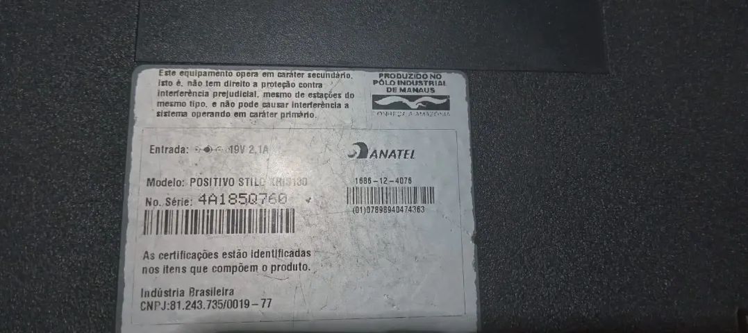 not book POSITIVO STILO XR L3 130  SOMENTE O CORPO 100% FUNCIONANDO COM SISTEMAS E PROGRAM - Foto 2