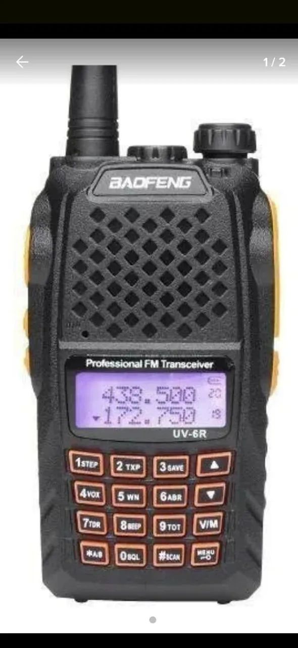 Rádio Ht Baofeng Comunicador Uv-6r Dual Band 7w Bandas De Freqüência Uhf Vhf Cor Preto - Foto 3