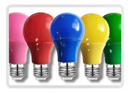 Kit 10 Lâmpadas Led Bulbo 7w Coloridas 