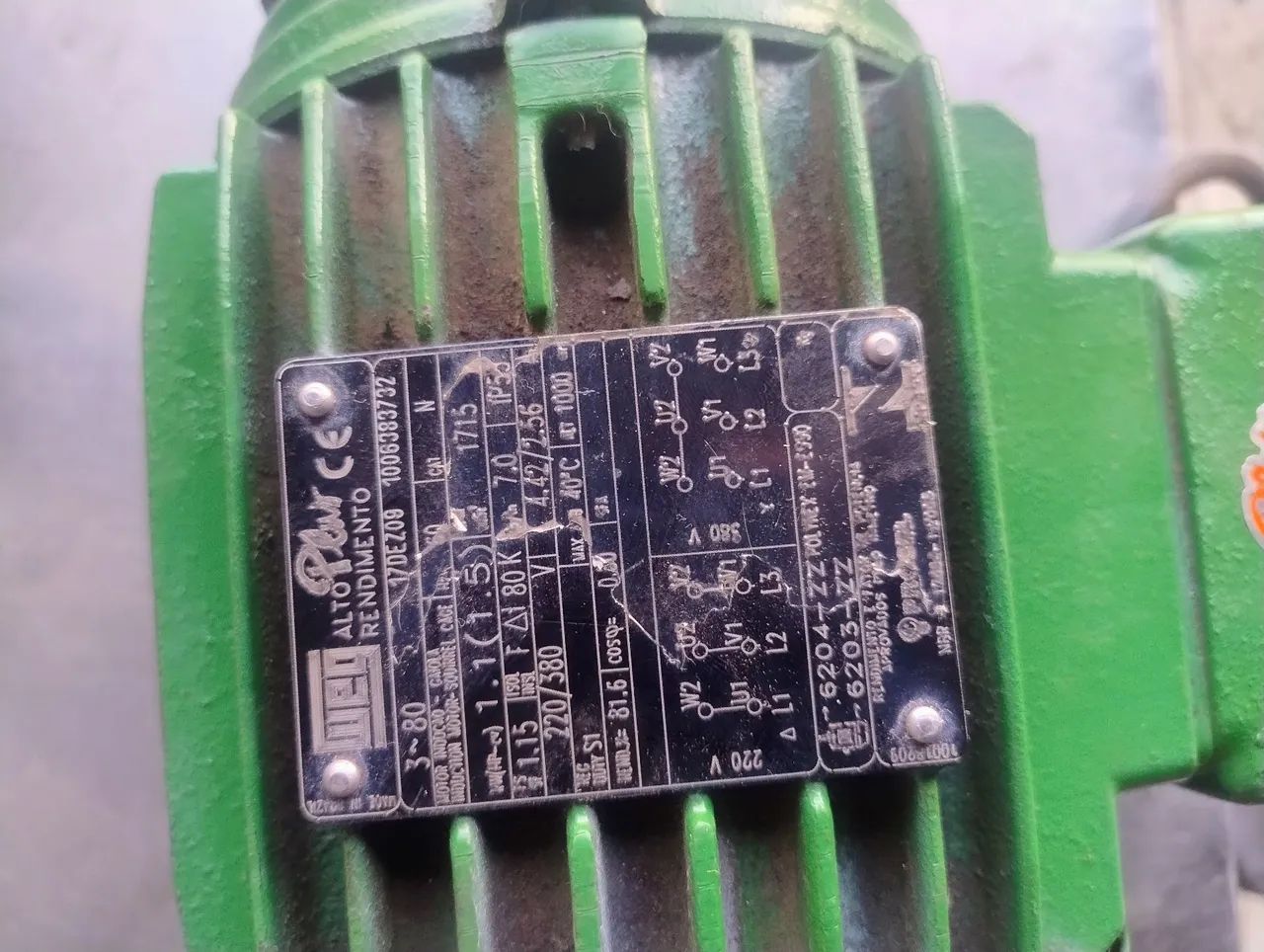 Motor Elétrico Trifásico 1.5 cv - Foto 2